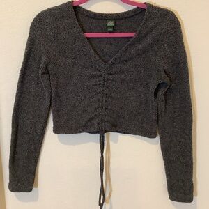 Wild fable gray crop top